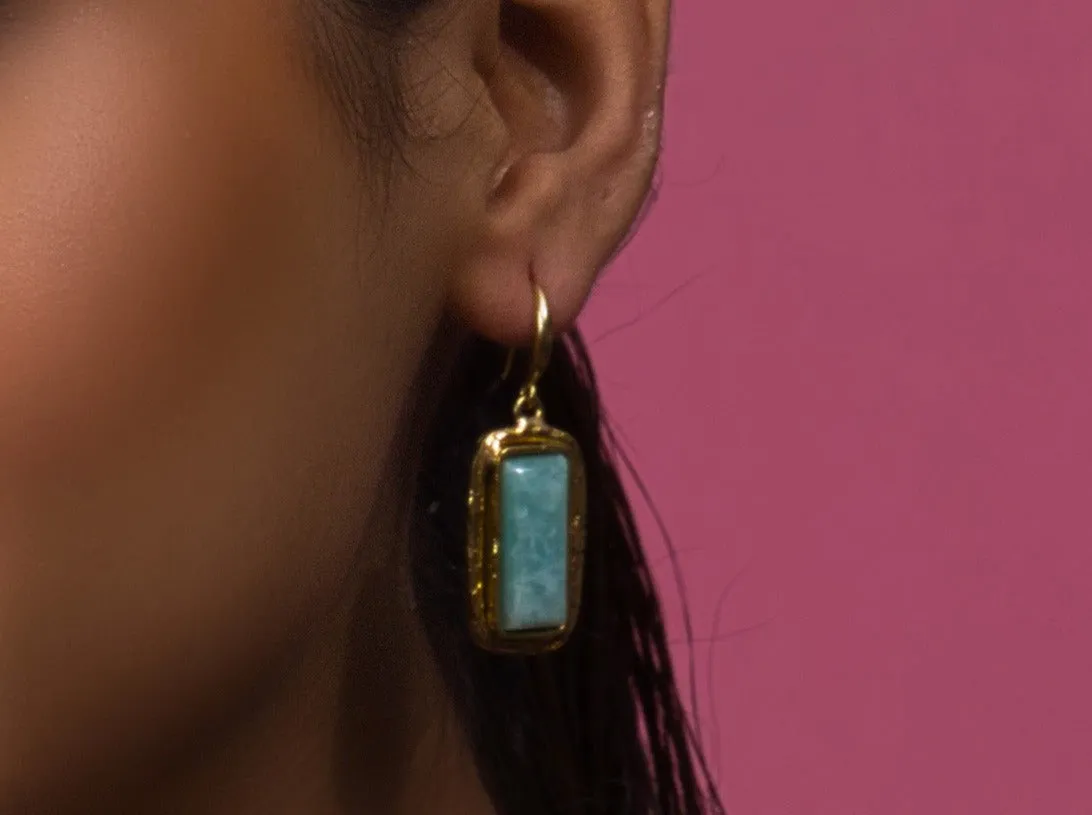 Amazonite Earings Perfect for Working Women