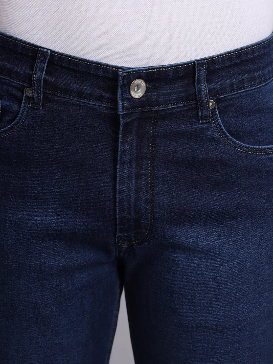 Amswan Premium Dark Navy Denim Jeans For Men