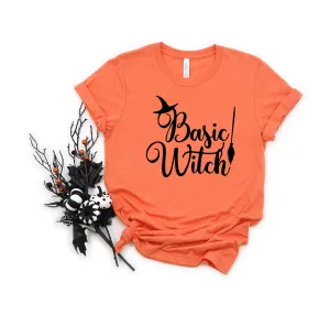 Basic Witch Adult T Shirt - Halloween - Funny Not So Scary Witch Hat