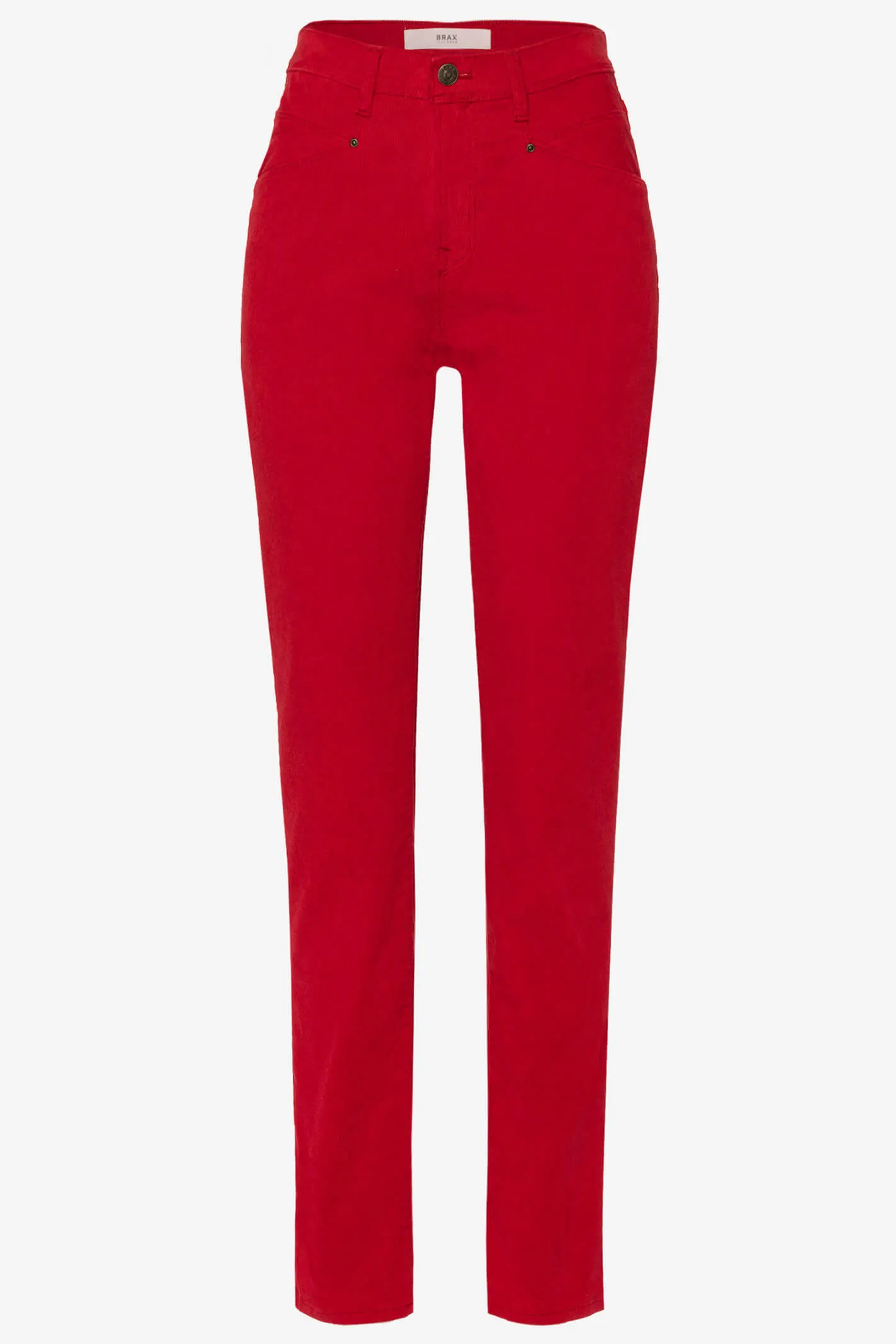 Brax Mary 73-1838 09115720 43 Cherry Red Five Pocket Cord Jeans