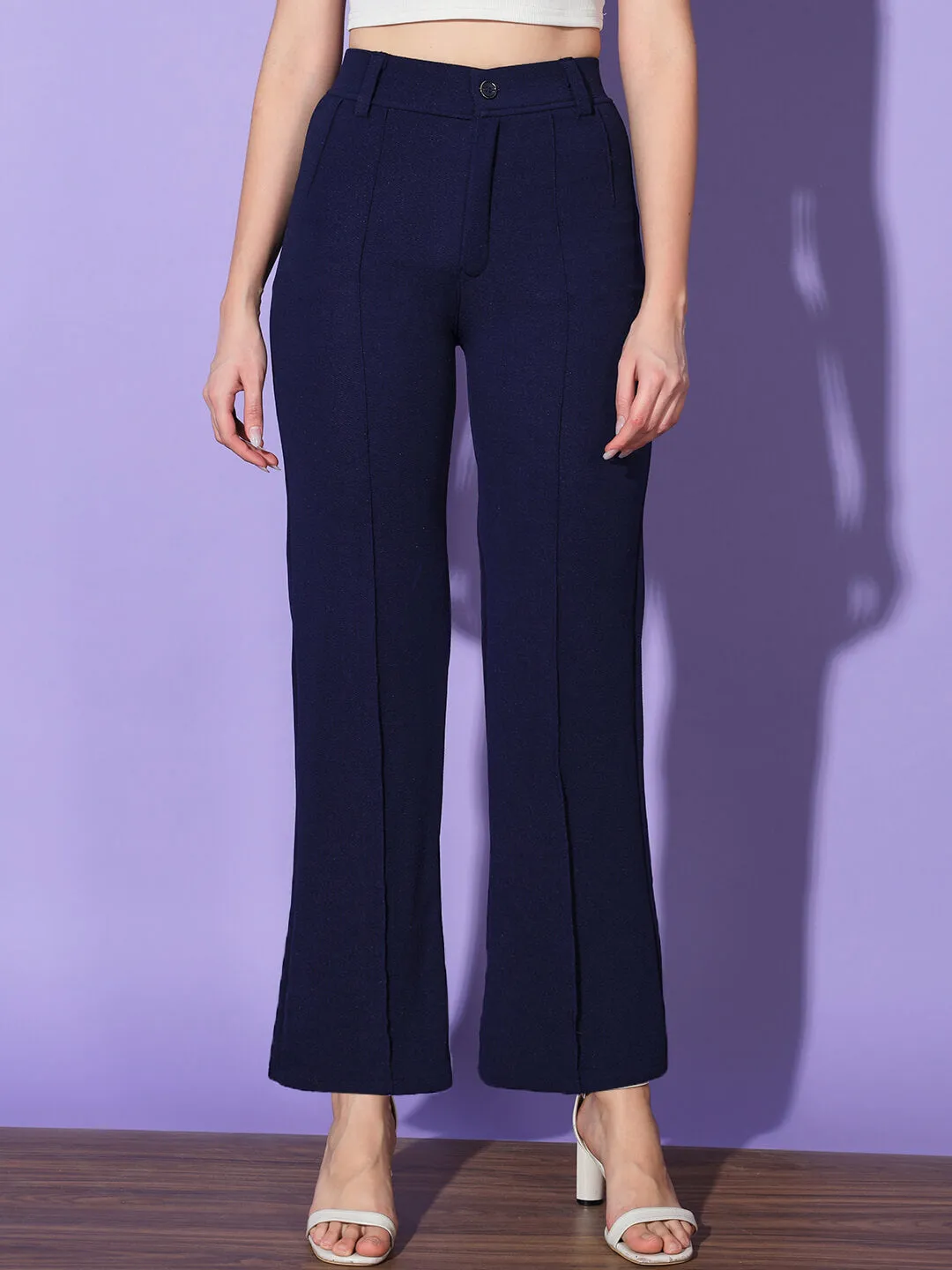 Carrera Full Length Women Formal Trousers and Pants-3301