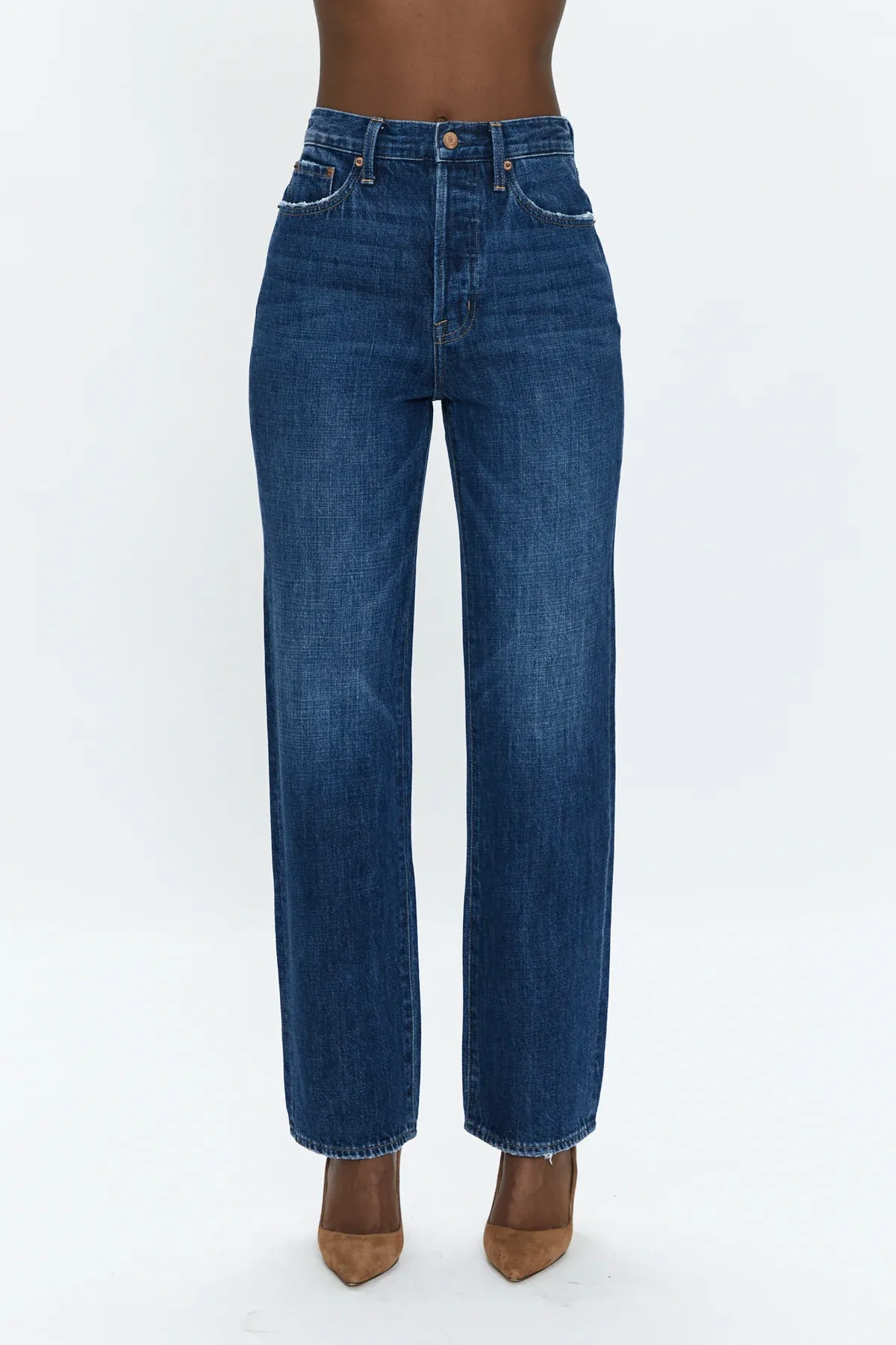 Cassie Super High Rise Straight - Eton