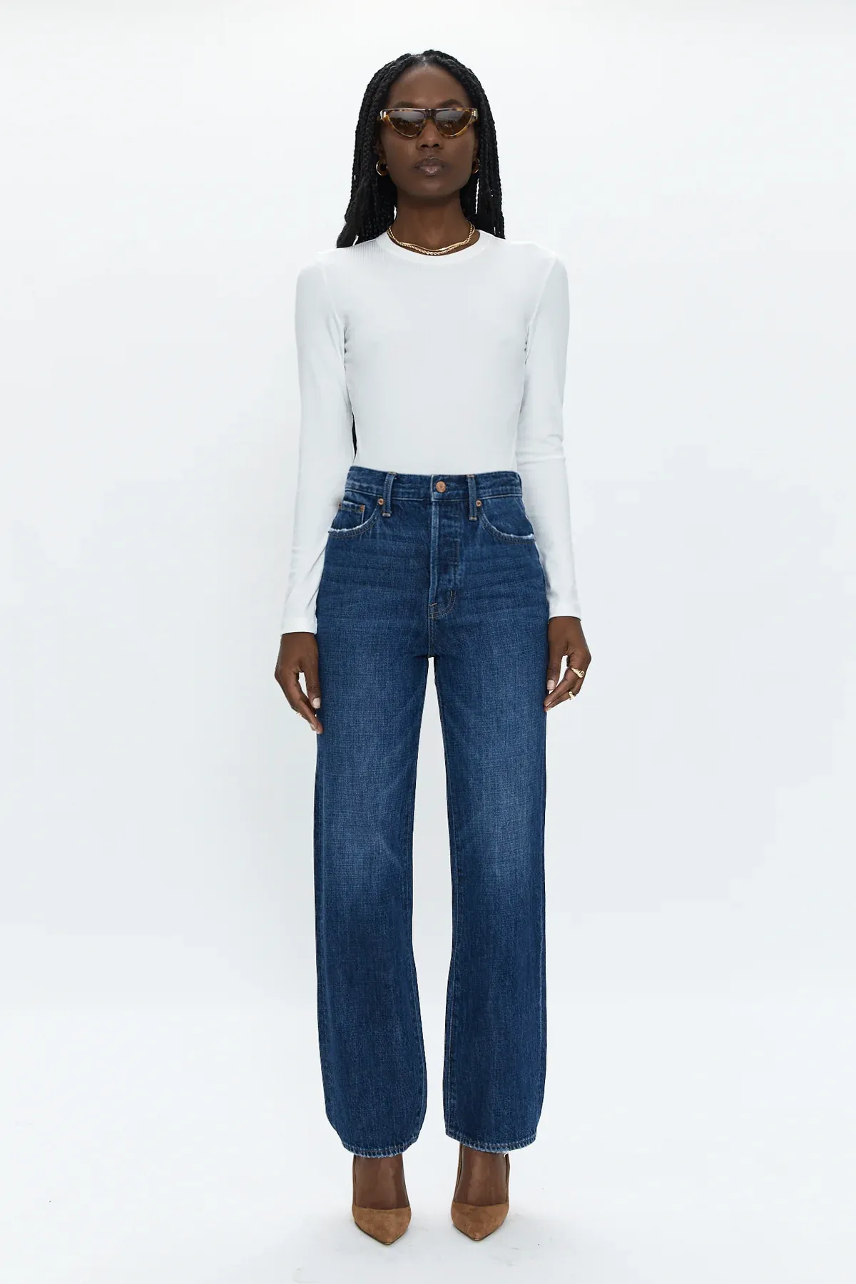 Cassie Super High Rise Straight - Eton