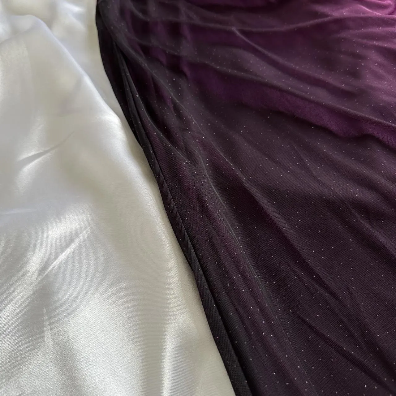 Charming Purple Gradient Long Prom Dress Wed Dress Formal Gown