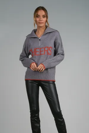 Cheers 1/4 Zip Sweater