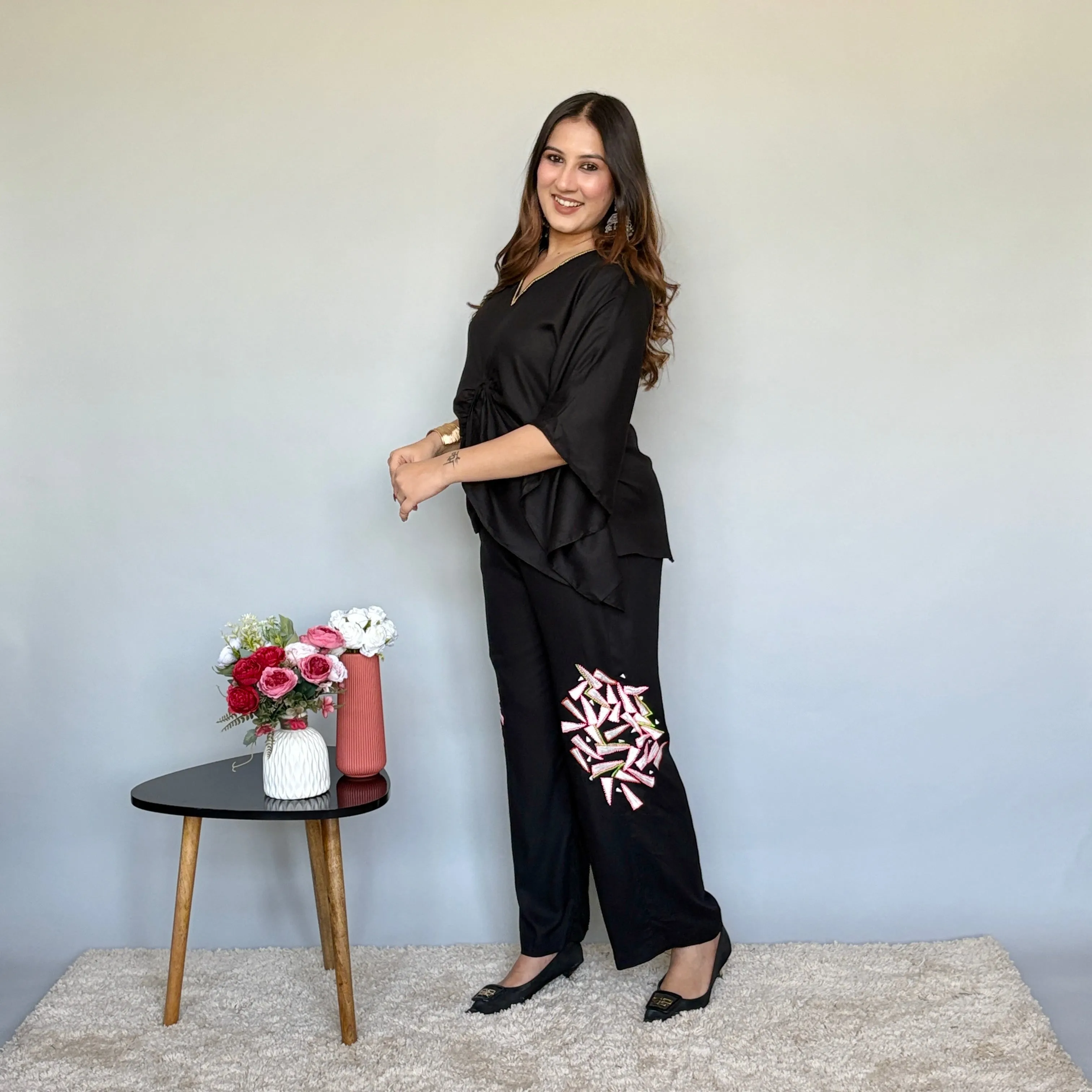 Chic Black Cord Set