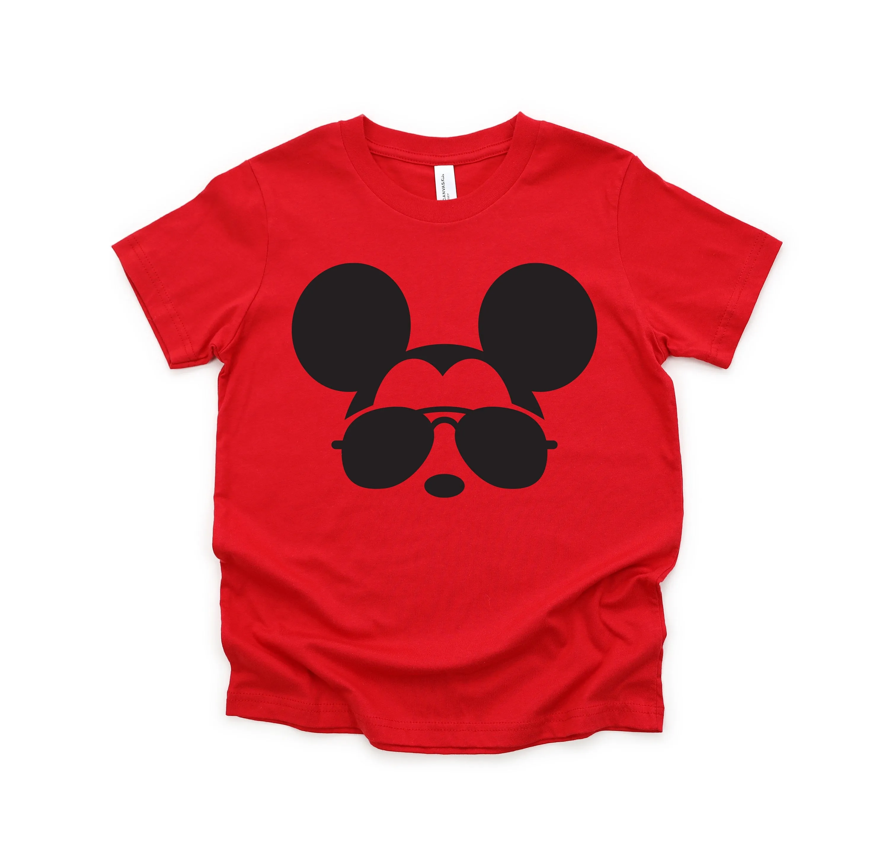 Custom Mickey Mouse Name Shirt - Infant Toddler Youth Mickey Shirt - Disney Kids Shirts - Cool Mickey Sunglasses T Shirt - Personalized Name