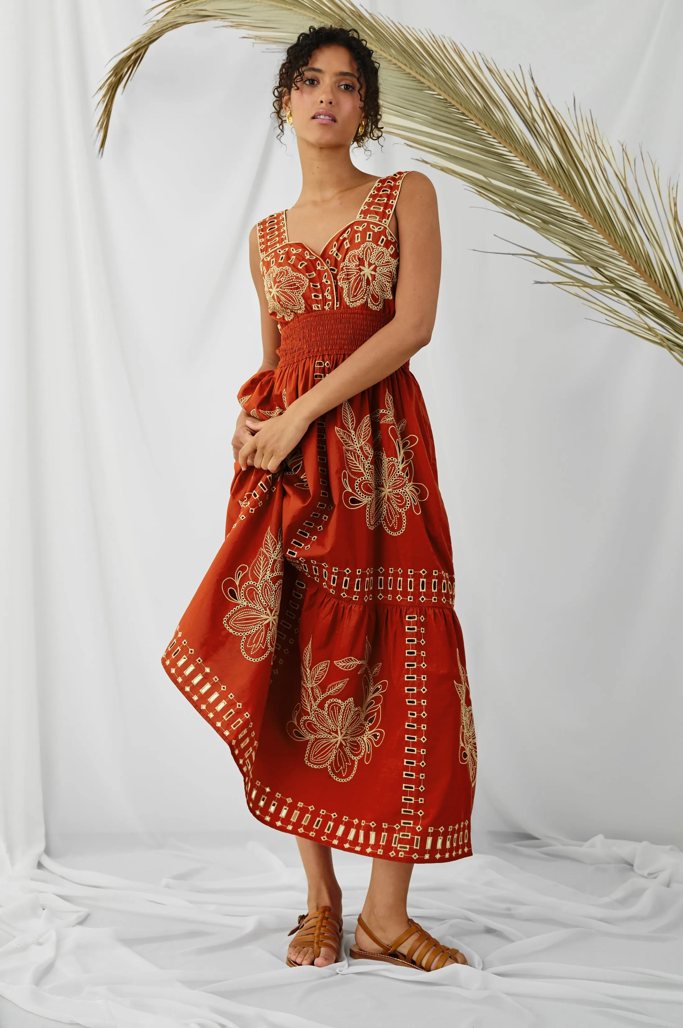 FAWN DRESS - TERRACOTTA