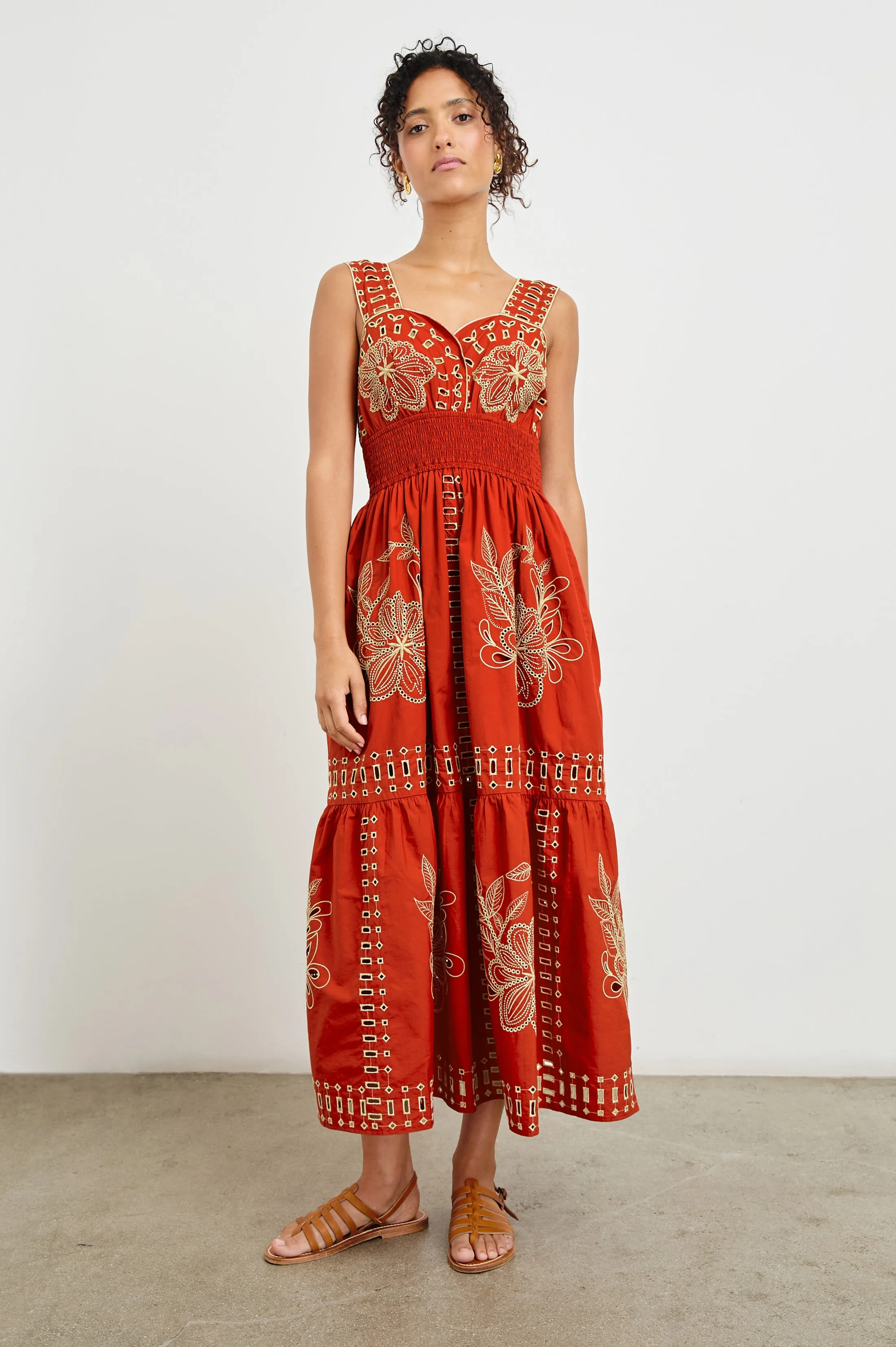 FAWN DRESS - TERRACOTTA