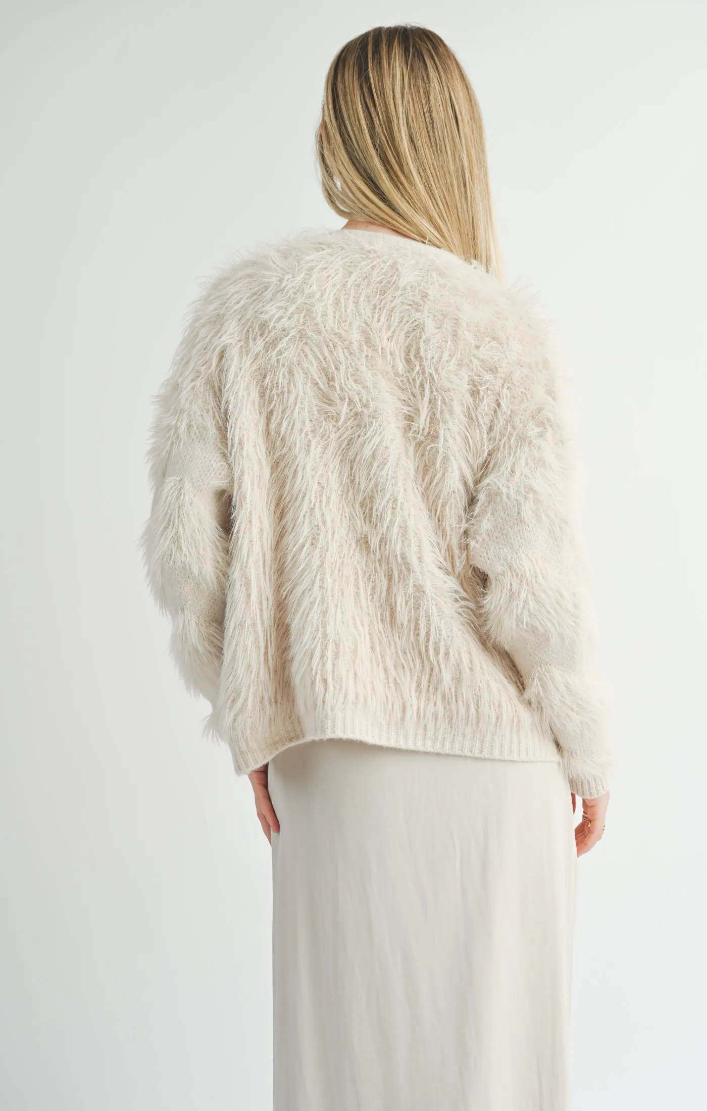 Feather Stripe Cardigan