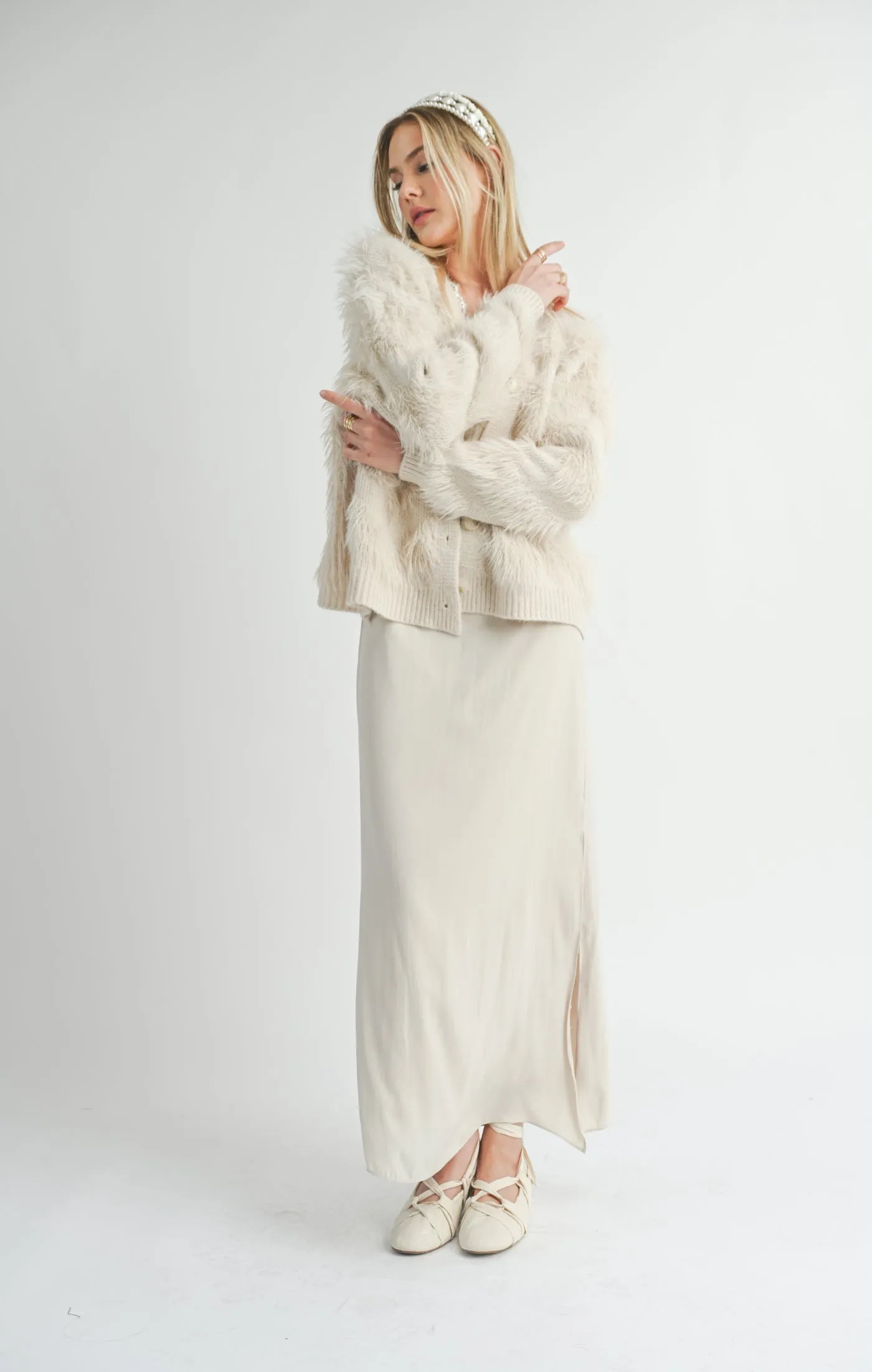 Feather Stripe Cardigan