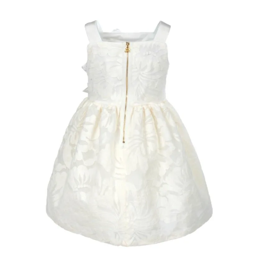 Floral Appliqué Lace Dress