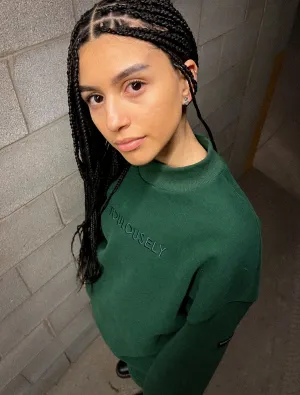 FOREST GREEN NECK SWEATSHIRTS