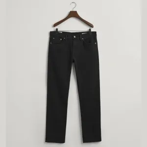 GANT Regular Fit Soft Twill Jeans in Black