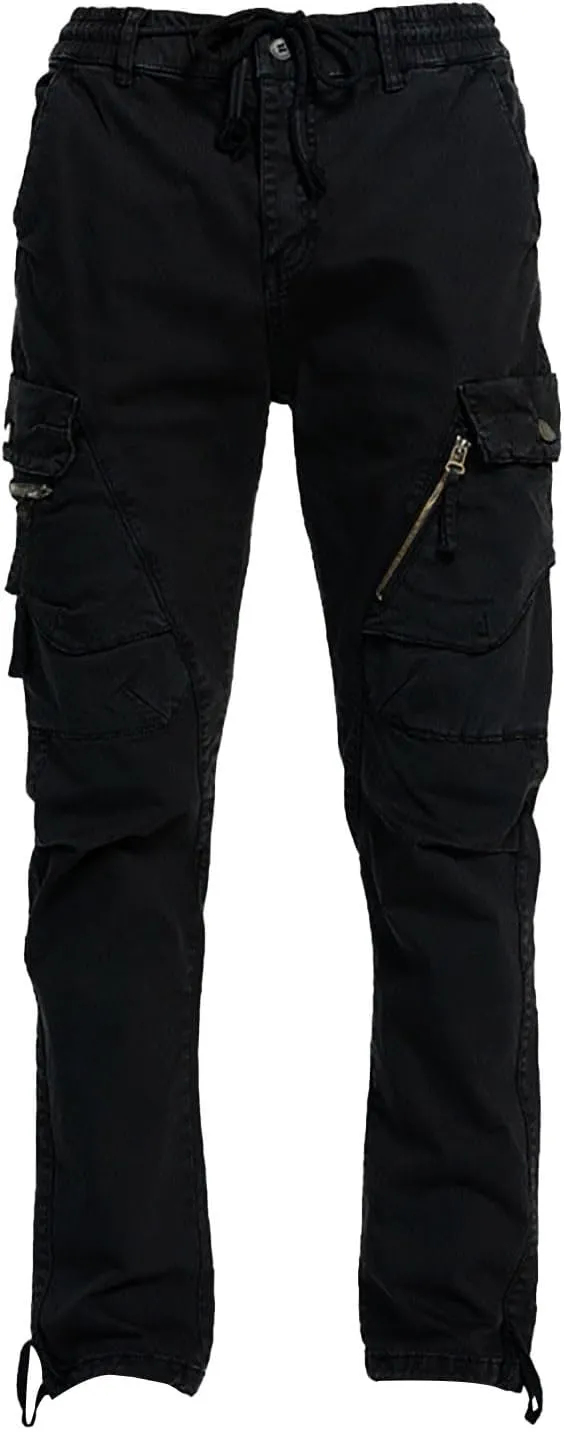 Golf Pants Men Stretch Relaxed Fit Classic Cargo Sweatpants Stretch Waistband Workout Joggers Athletic Hiking Pants