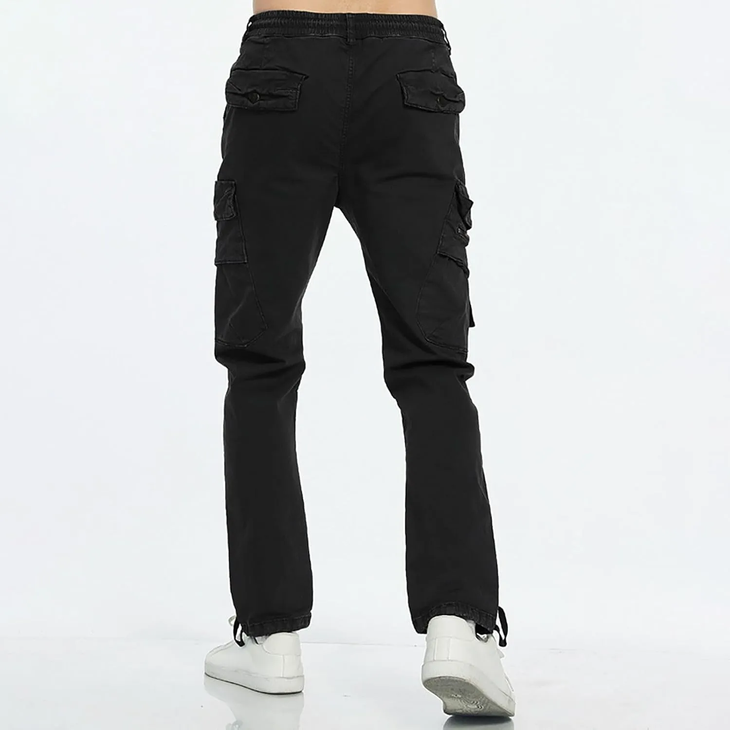 Golf Pants Men Stretch Relaxed Fit Classic Cargo Sweatpants Stretch Waistband Workout Joggers Athletic Hiking Pants