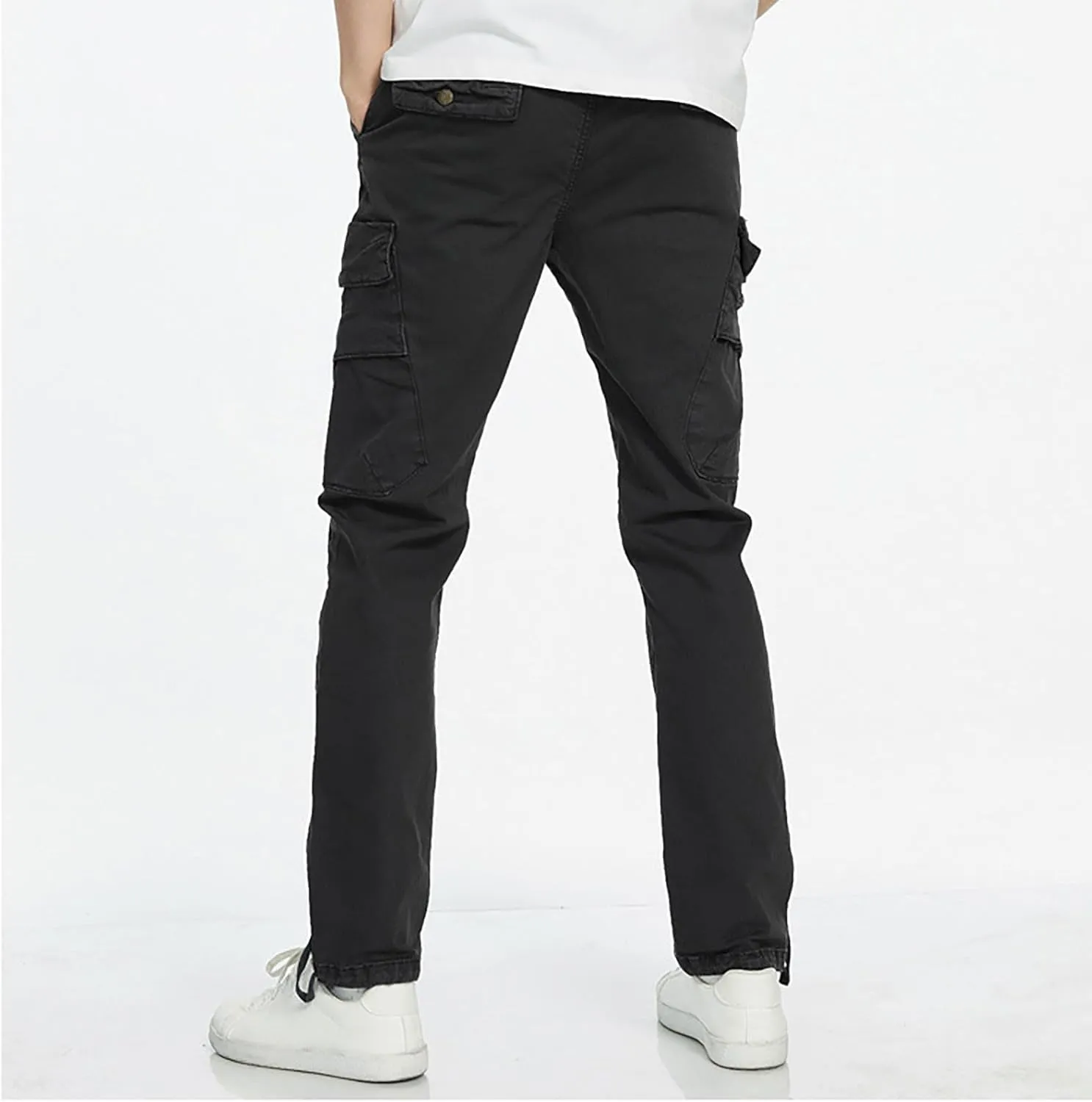 Golf Pants Men Stretch Relaxed Fit Classic Cargo Sweatpants Stretch Waistband Workout Joggers Athletic Hiking Pants
