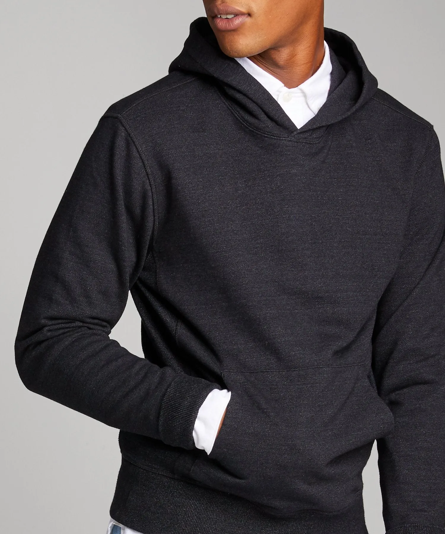 Japanese Black Indigo Popover Hoodie