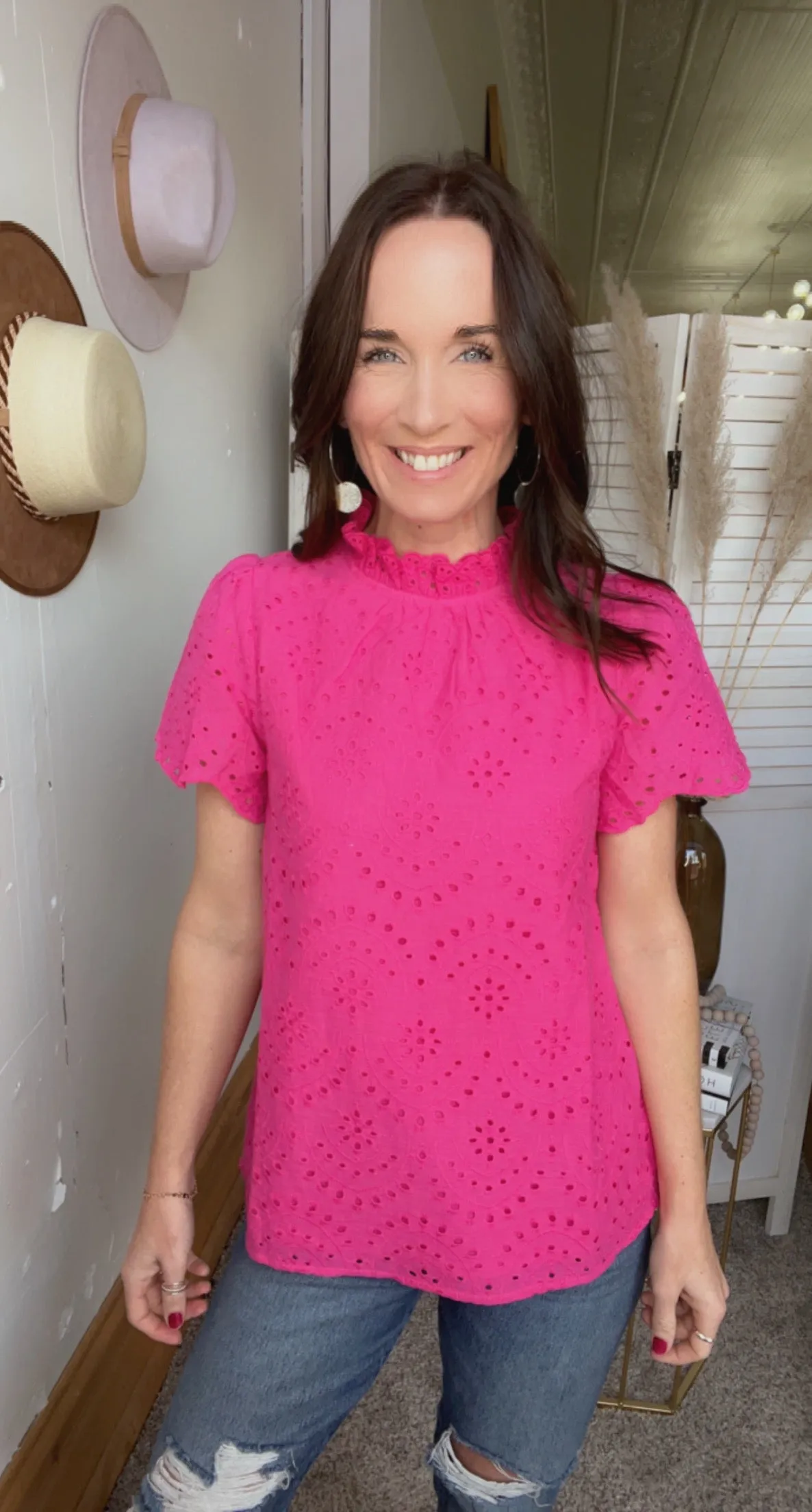 Jody's Eyelet Top
