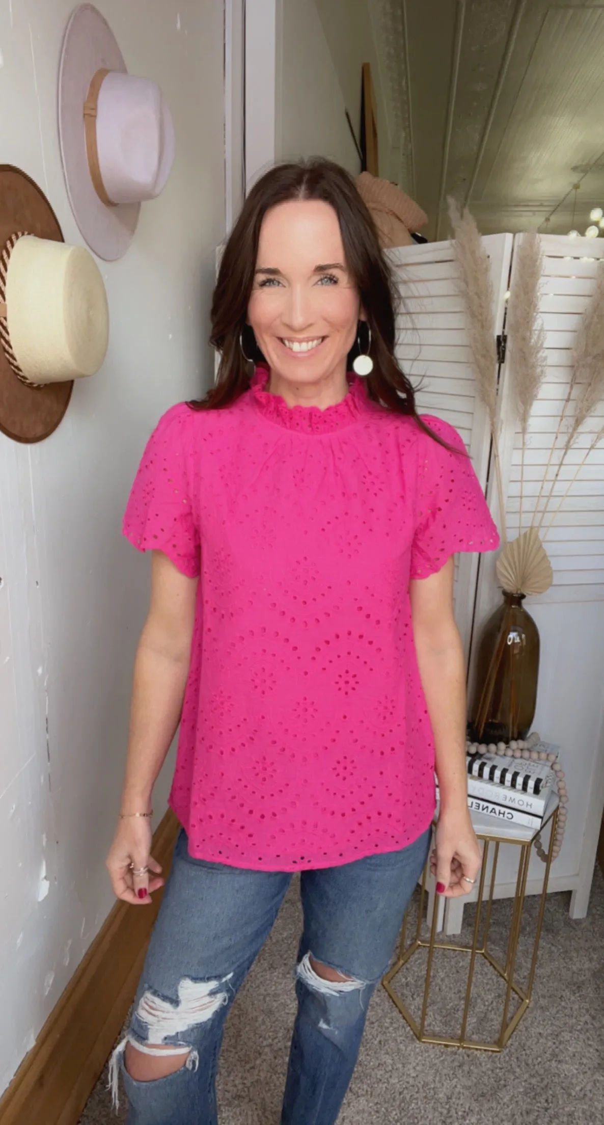 Jody's Eyelet Top