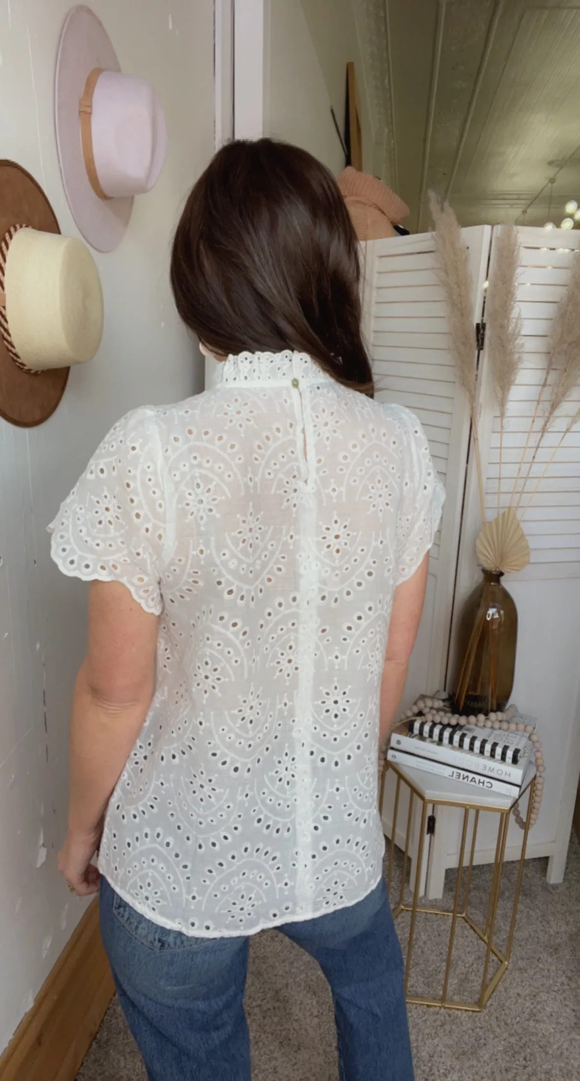 Jody's Eyelet Top