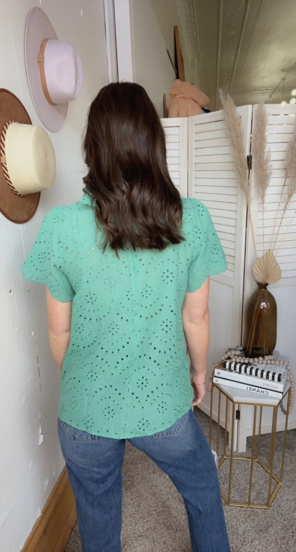 Jody's Eyelet Top