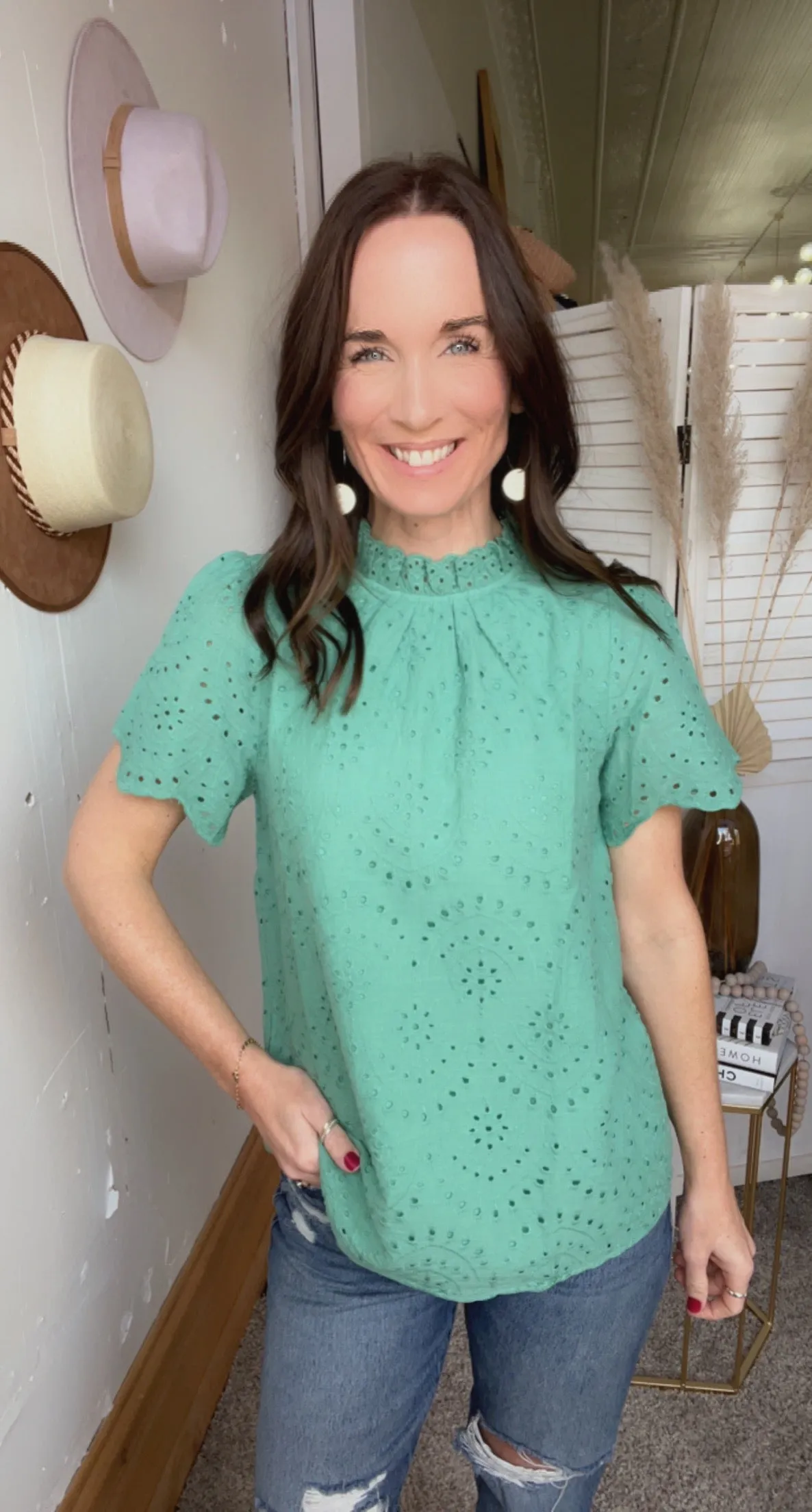 Jody's Eyelet Top