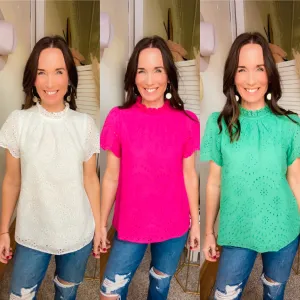 Jody's Eyelet Top