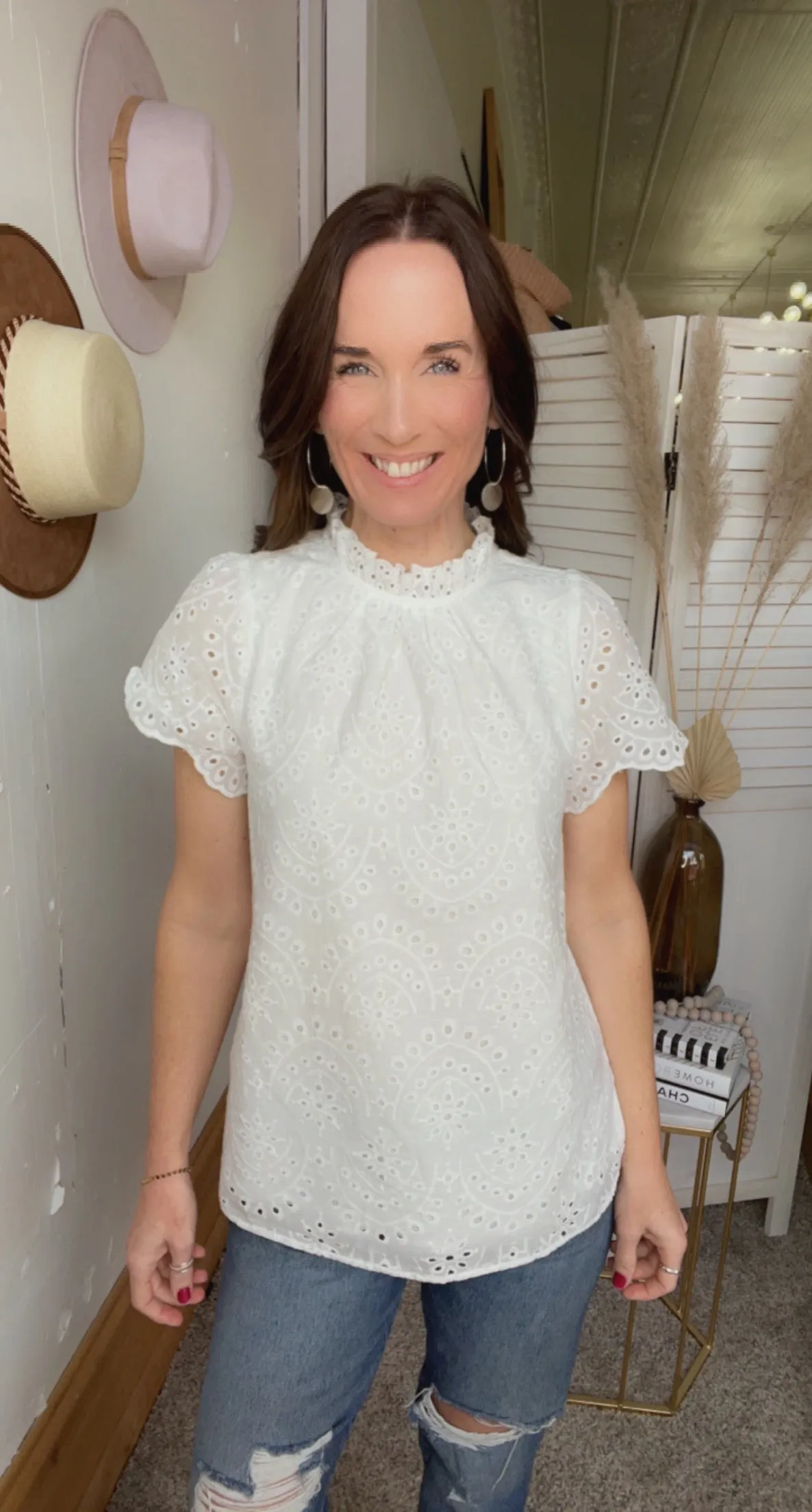 Jody's Eyelet Top