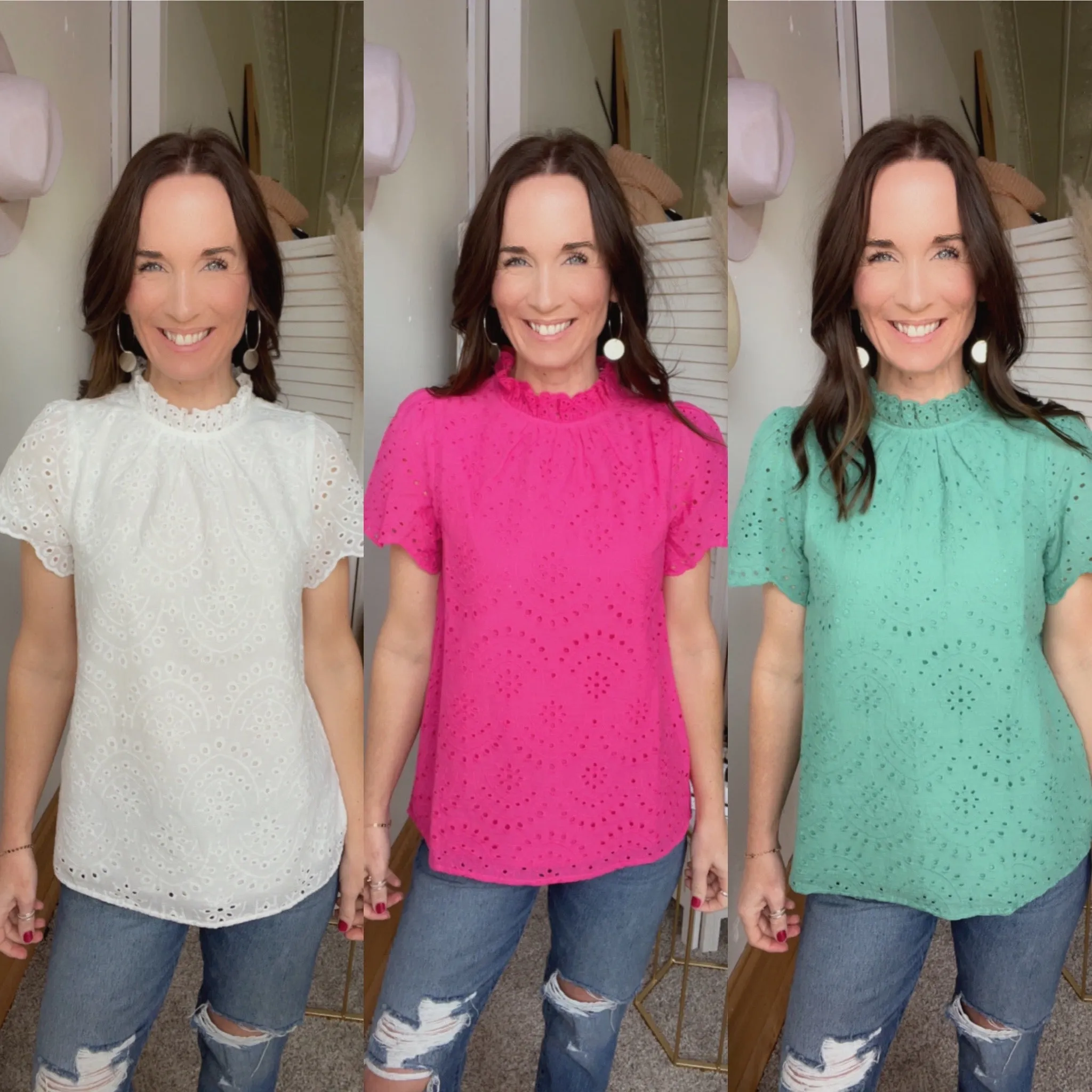 Jody's Eyelet Top