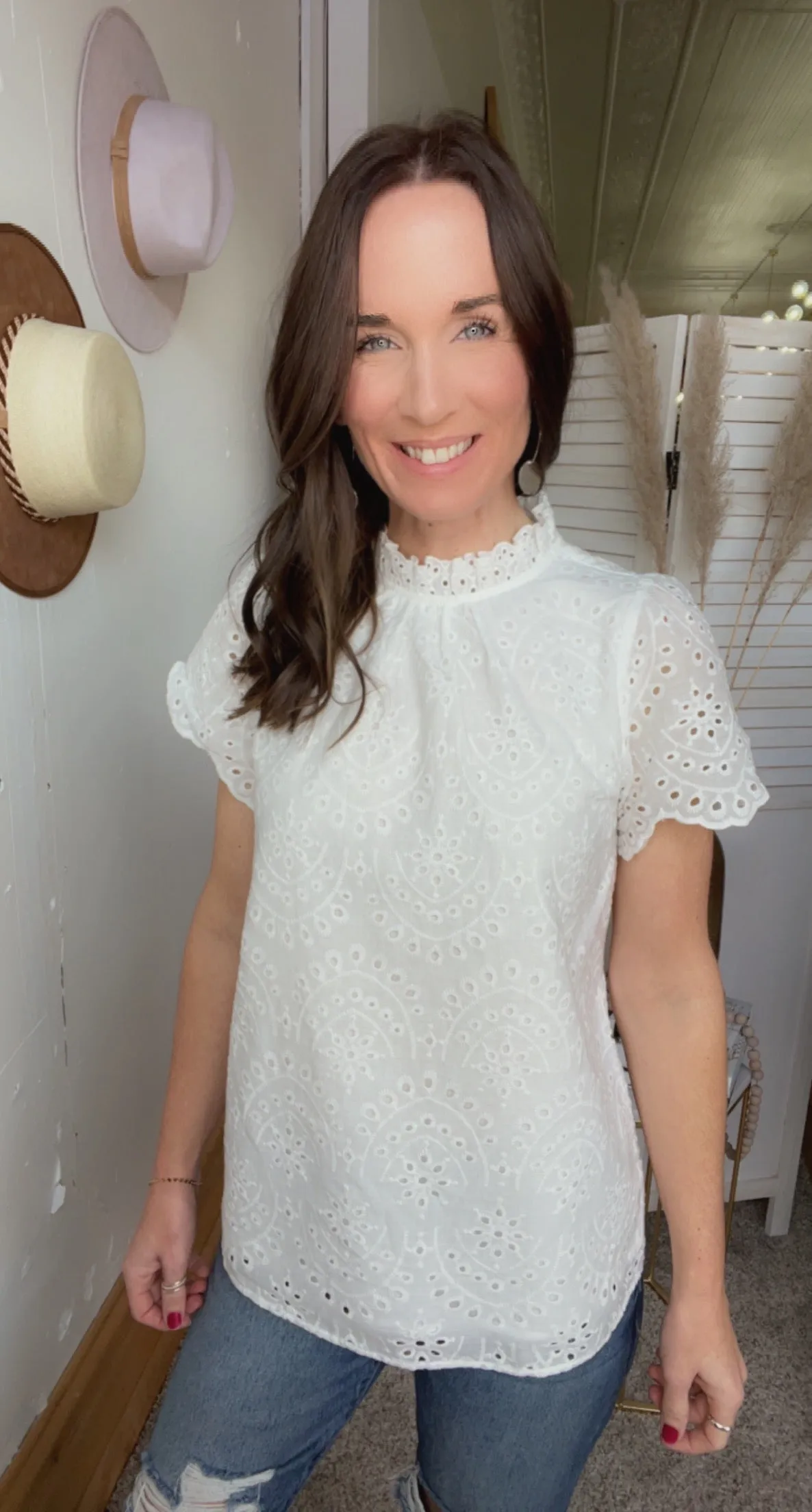 Jody's Eyelet Top