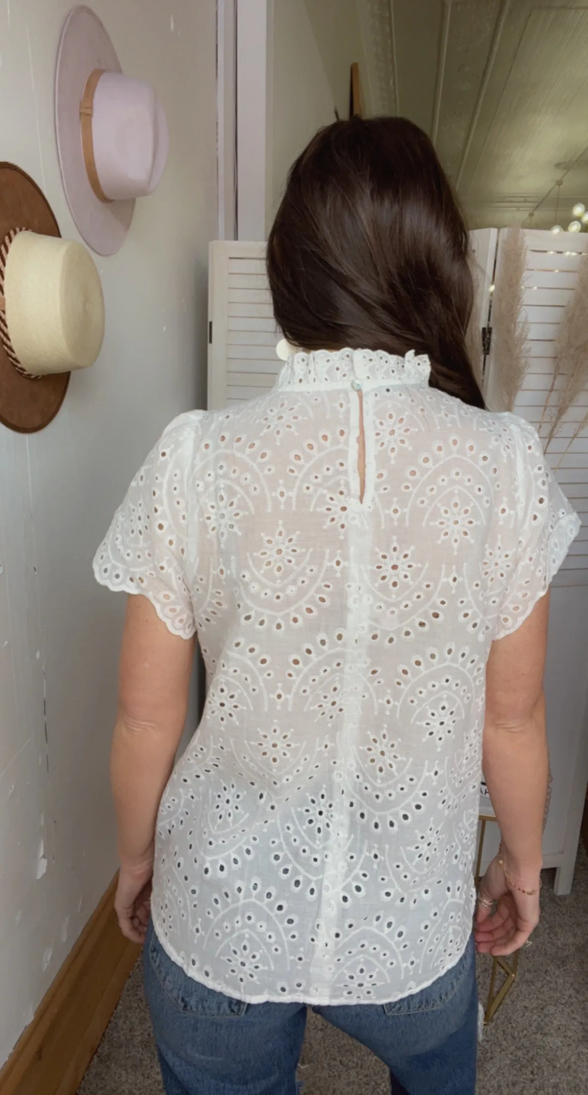 Jody's Eyelet Top