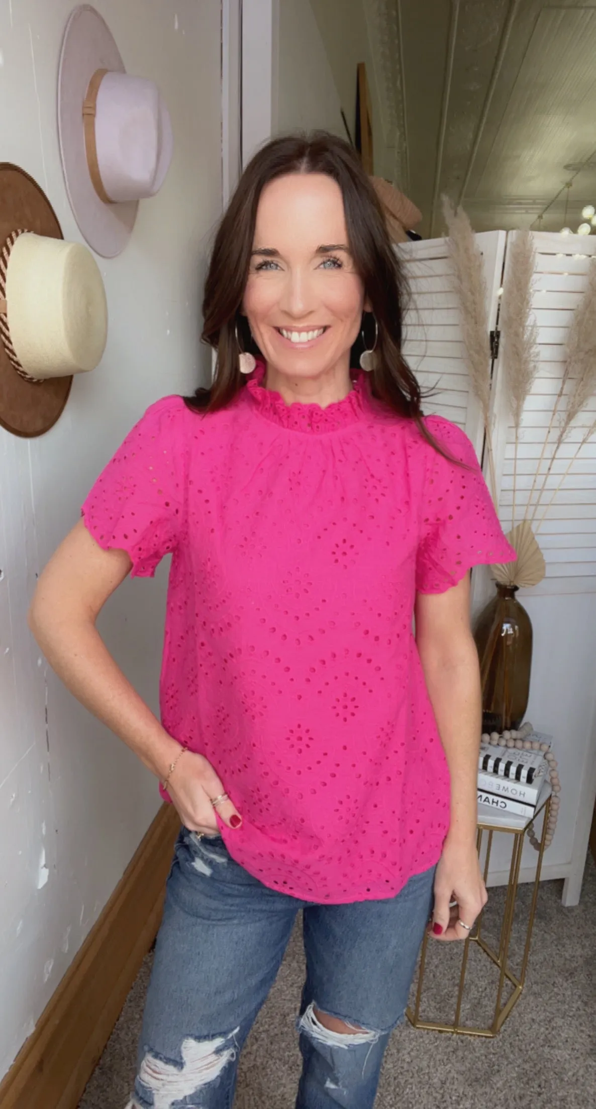 Jody's Eyelet Top