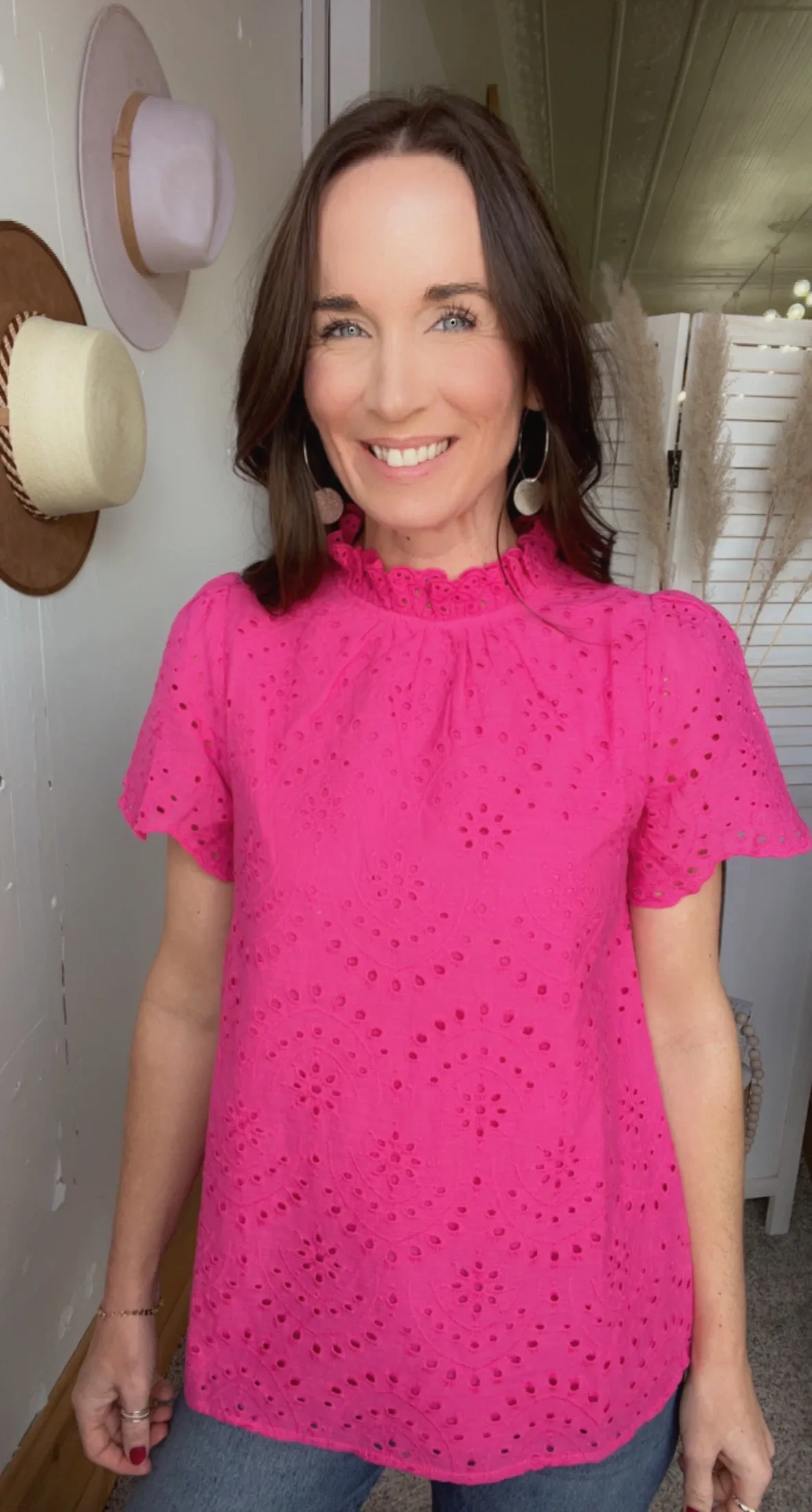 Jody's Eyelet Top