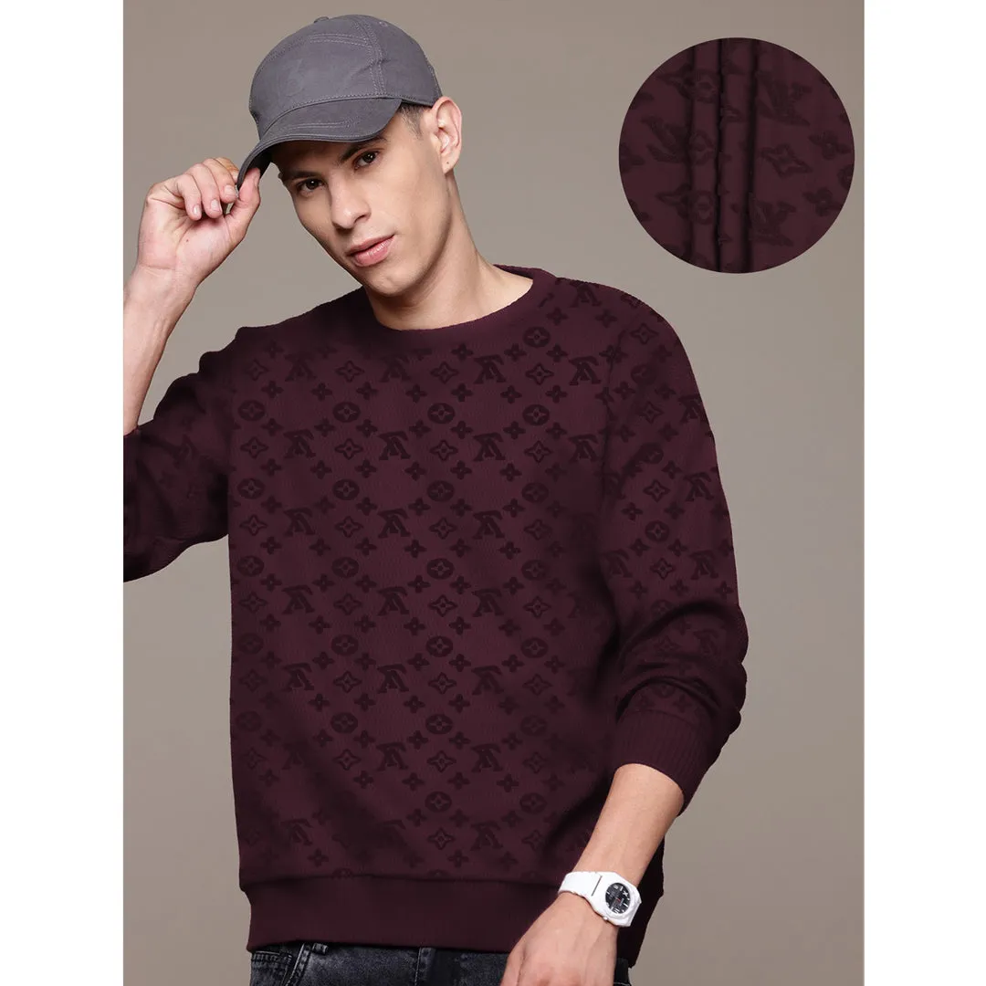 Jupiter Chanel Velvet Self Textured Sweatshirts