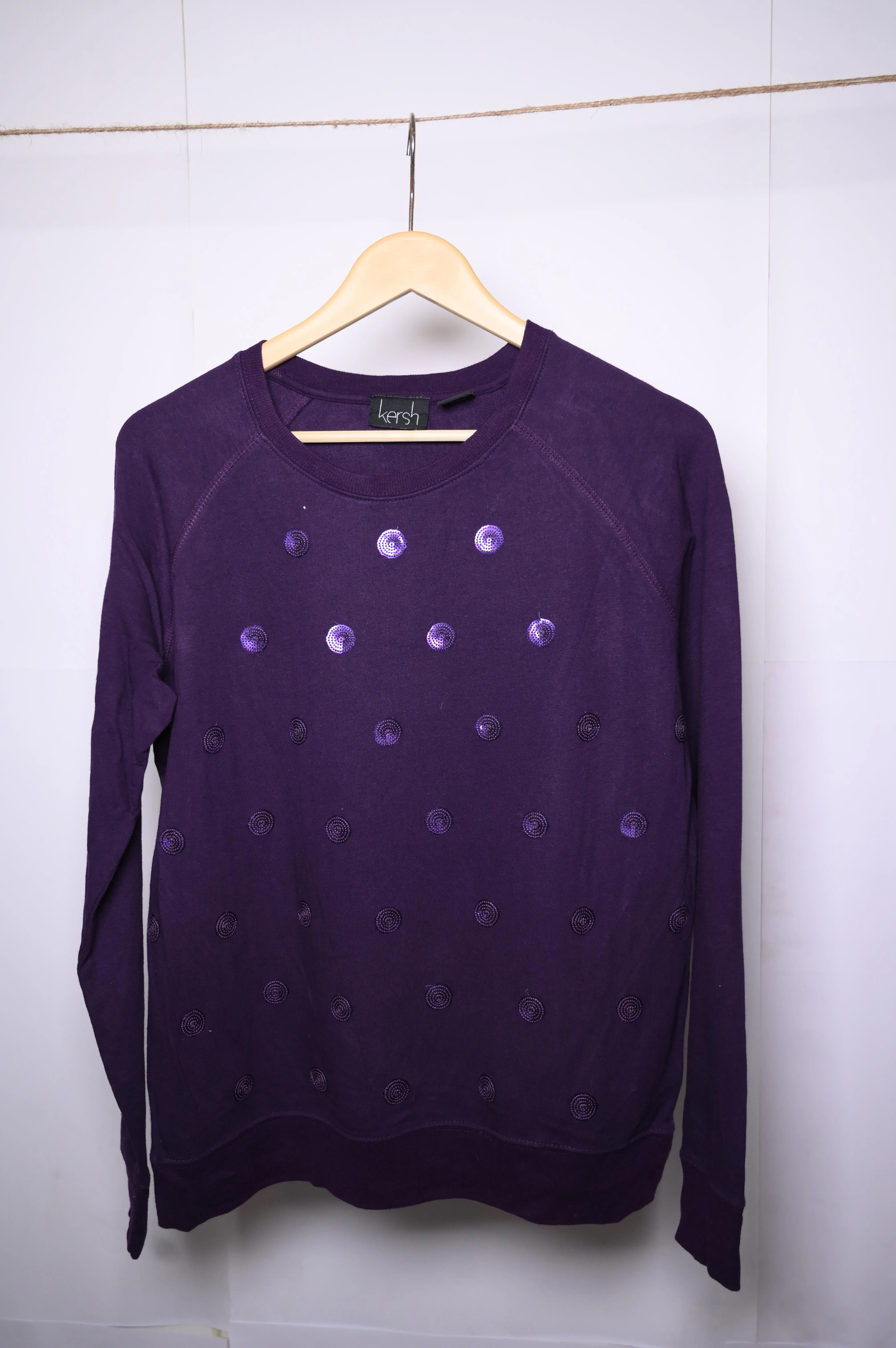 Kersh Purple Sweatshirt - Medium