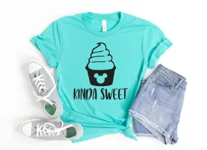 Kinda Sweet Adult Unisex Disney Snack Goals T Shirt- Disney Food Lover T Shirt - Mickey Ice Cream