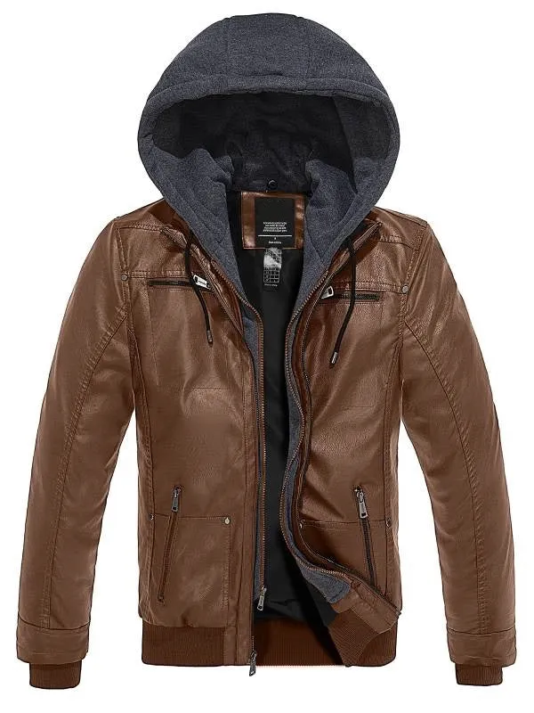 Leren Winterjas - Heren - Tweelaags Waterdicht - Ideaal voor Koude Seizoenen en Casual Outfits
