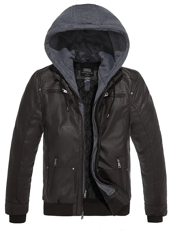 Leren Winterjas - Heren - Tweelaags Waterdicht - Ideaal voor Koude Seizoenen en Casual Outfits