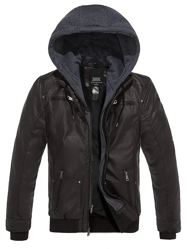 Leren Winterjas - Heren - Tweelaags Waterdicht - Ideaal voor Koude Seizoenen en Casual Outfits