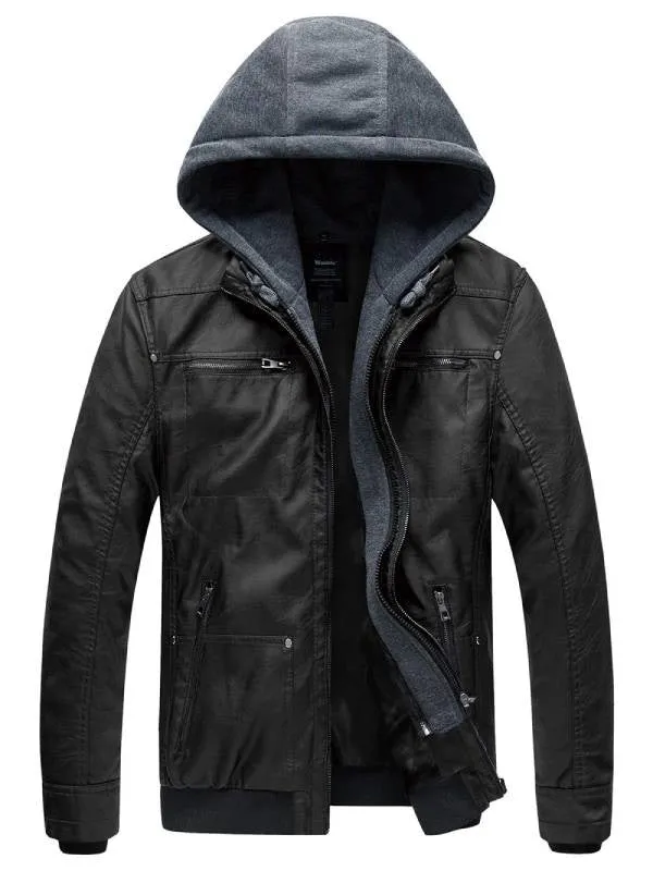 Leren Winterjas - Heren - Tweelaags Waterdicht - Ideaal voor Koude Seizoenen en Casual Outfits