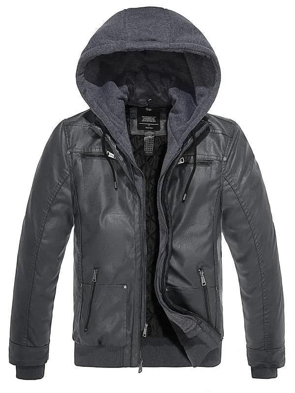 Leren Winterjas - Heren - Tweelaags Waterdicht - Ideaal voor Koude Seizoenen en Casual Outfits