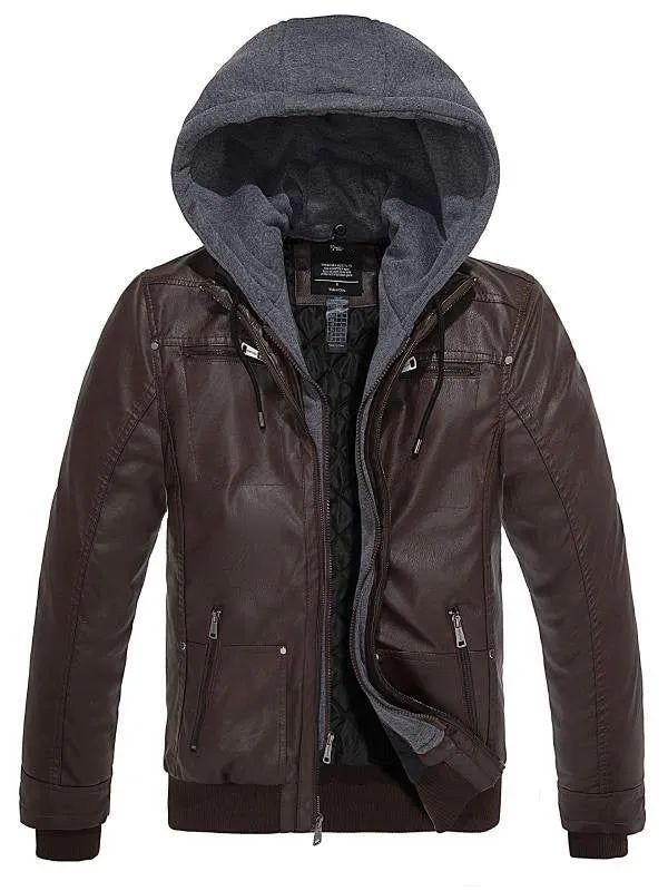 Leren Winterjas - Heren - Tweelaags Waterdicht - Ideaal voor Koude Seizoenen en Casual Outfits