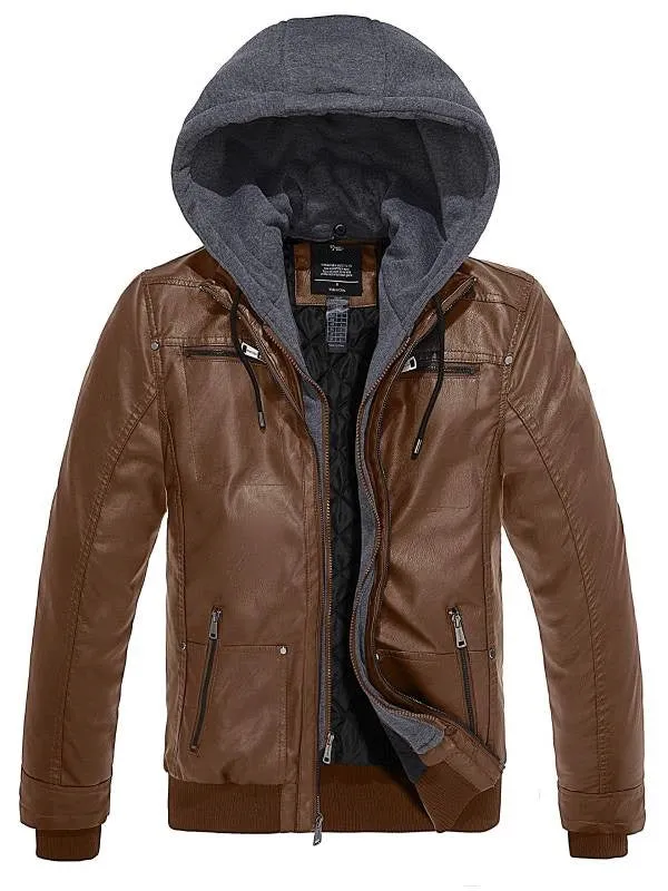 Leren Winterjas - Heren - Tweelaags Waterdicht - Ideaal voor Koude Seizoenen en Casual Outfits