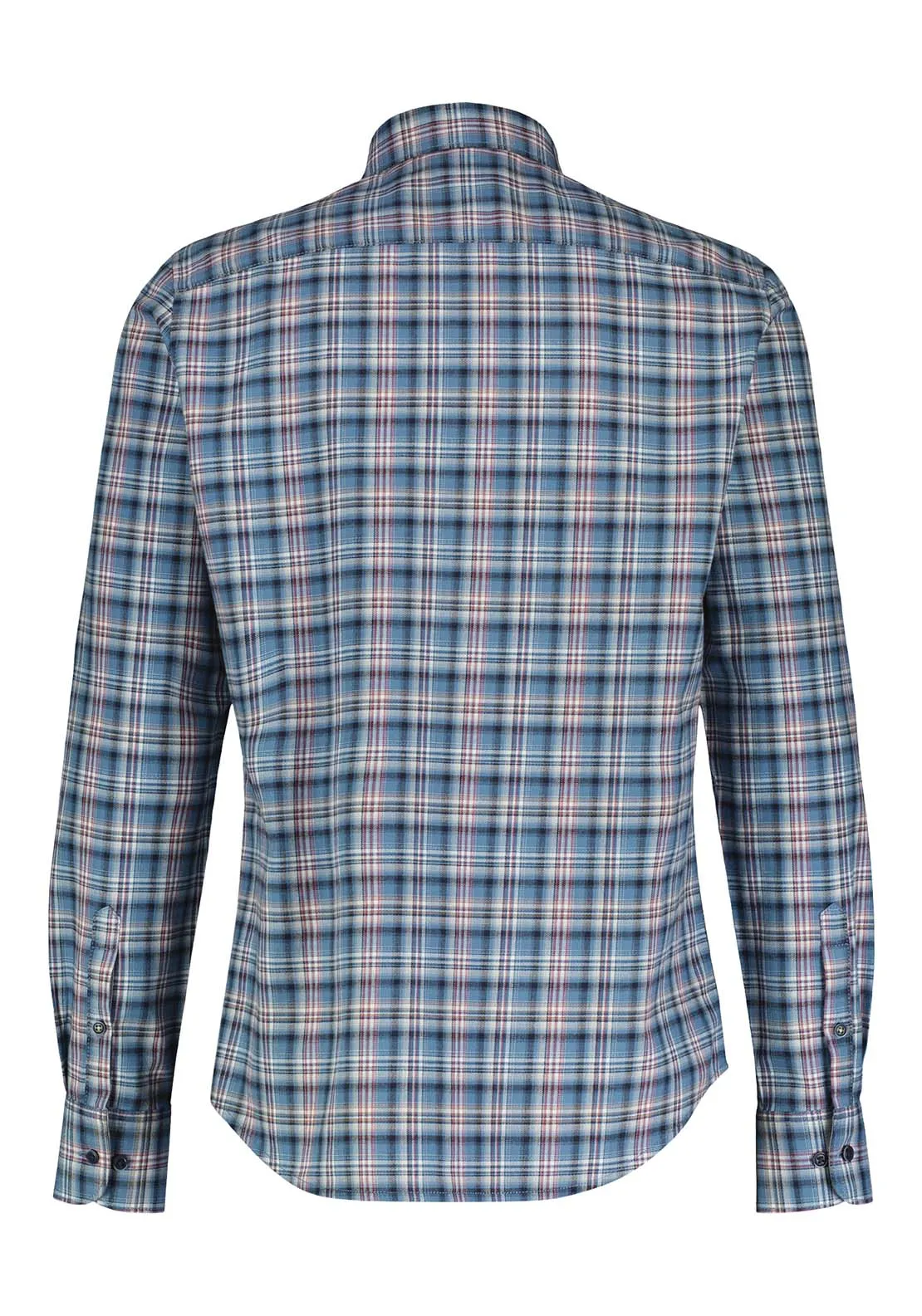 Long Sleeve Check Shirt - Frosted Blue