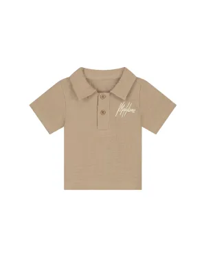 Malelions Baby Mousseline Polo | Taupe