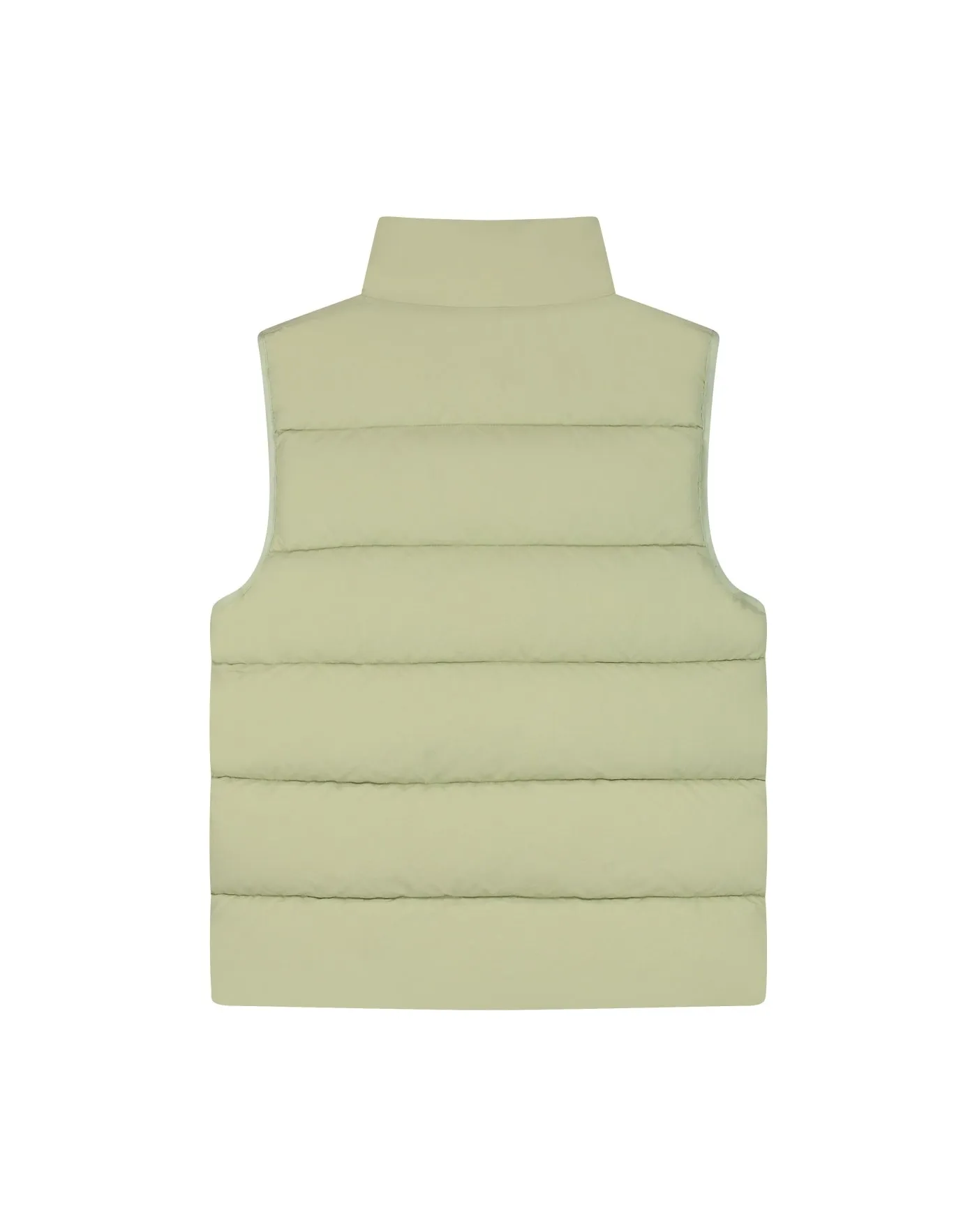 Malelions Men Matt Crinkle Padded Vest | Light Green