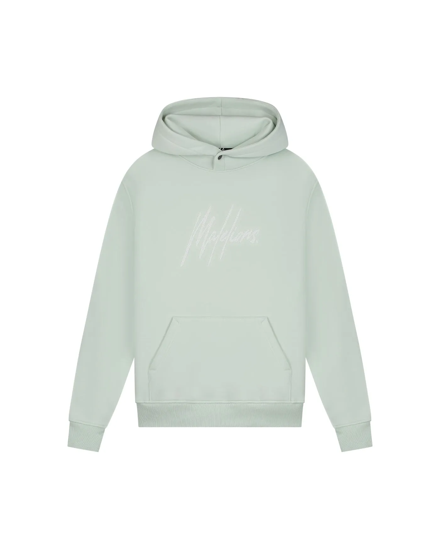 Malelions Men Striped Signature Hoodie | Pale Aqua