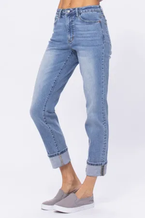 Mariah Plus High Waist Judy Blue Boyfriend Jeans