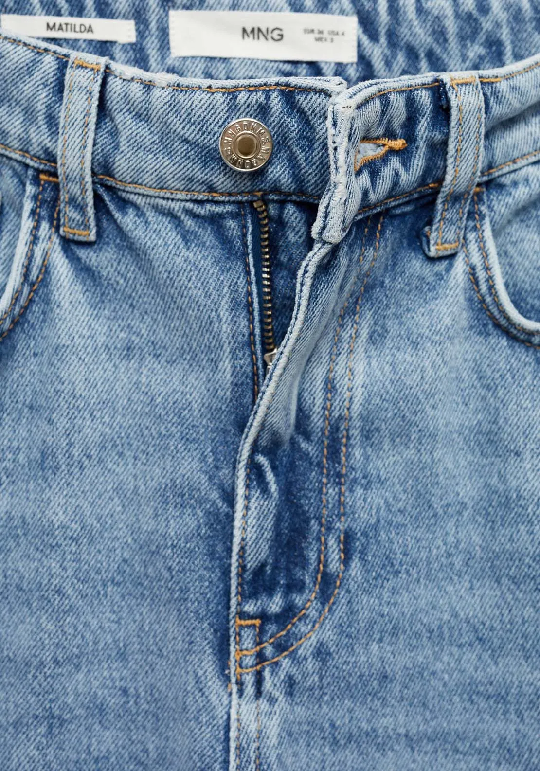 Matilda medium-rise straight-fit jeans - Open Blue